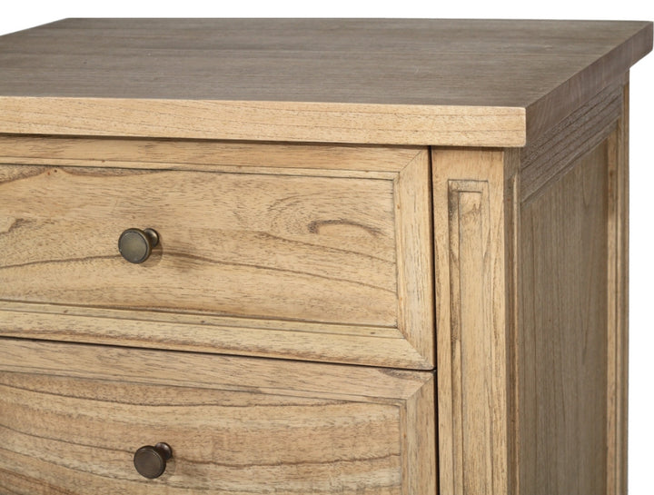Coralie 3 -Drawer Bedside in Natural