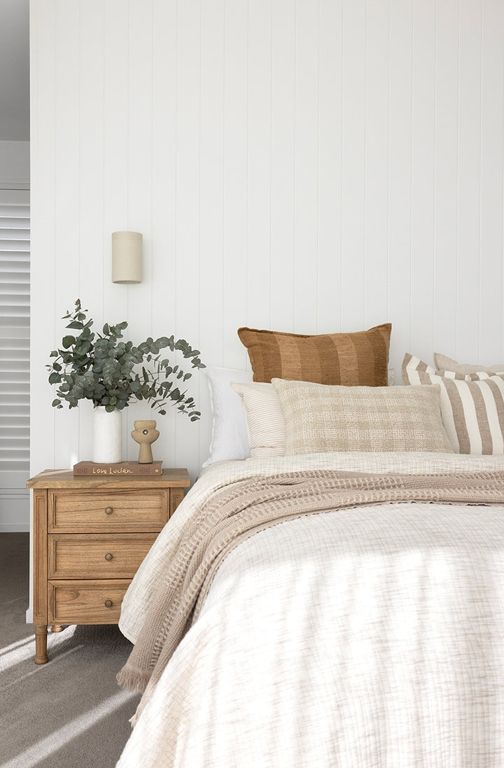 Coralie 3 -Drawer Bedside in Natural