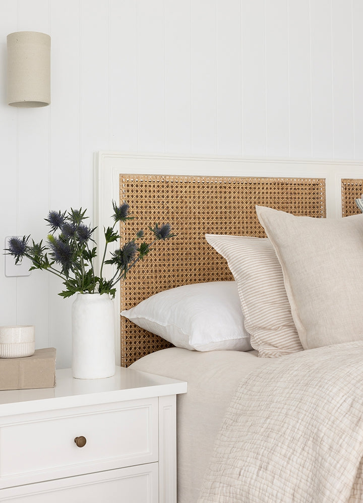 Coralie 3 -Drawer Bedside in White