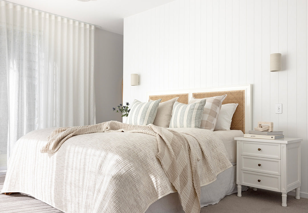 Coralie 3 -Drawer Bedside in White