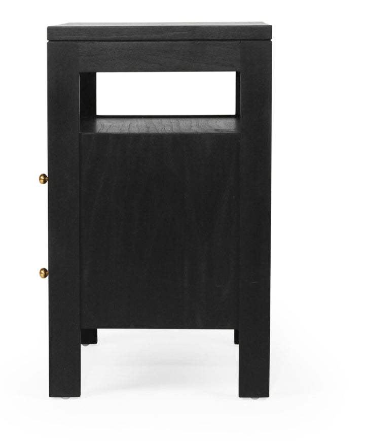 Aubrey Bedside Table in  Black