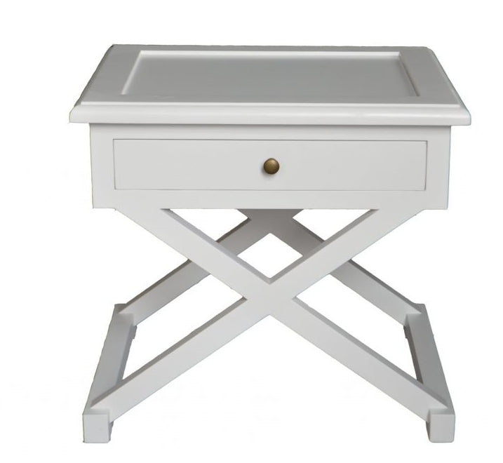 Knox Bedside Table - White