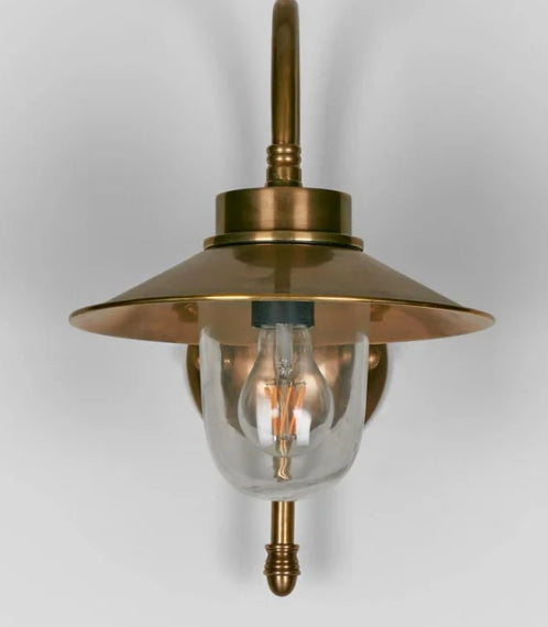 Stanhope Outdoor Wall Light in Brass