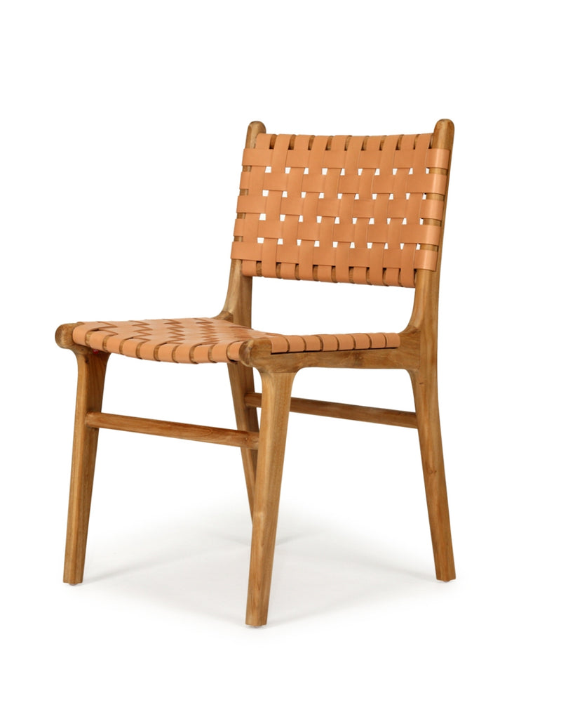 Luca Leather Dining Chair - Tan