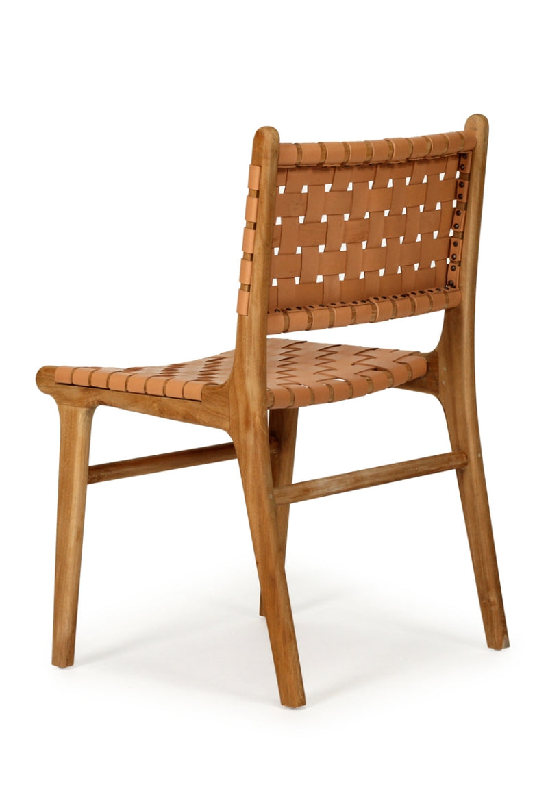 Luca Leather Dining Chair - Tan