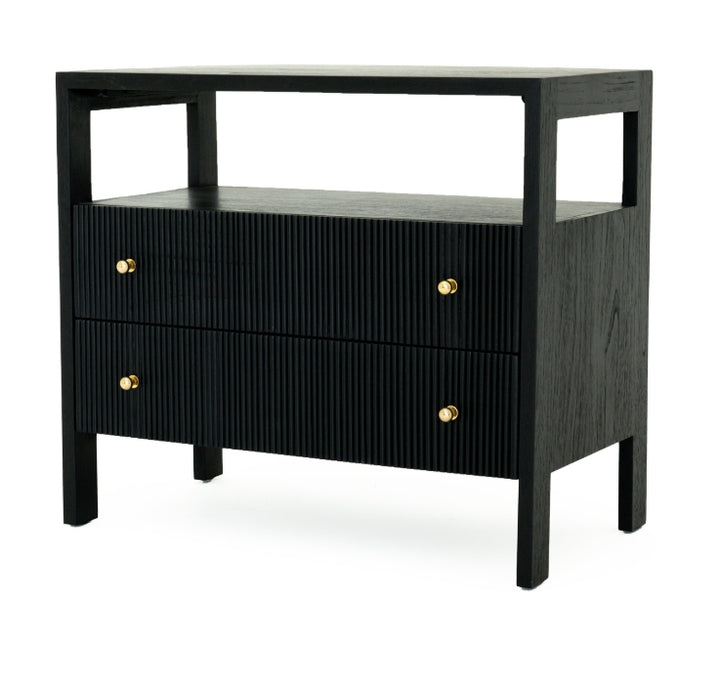 Aubrey Nightstand in Black