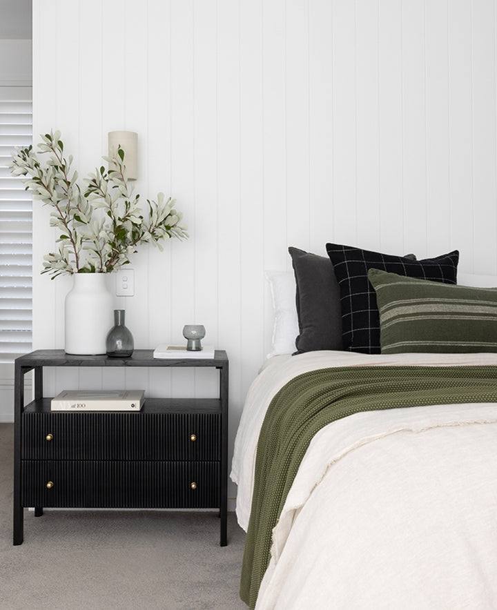 Aubrey Nightstand in Black