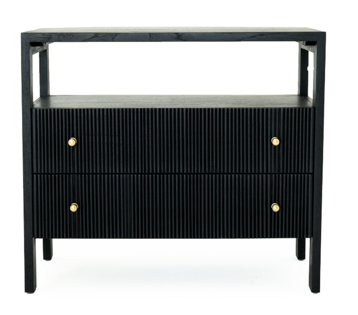 Aubrey Nightstand in Black