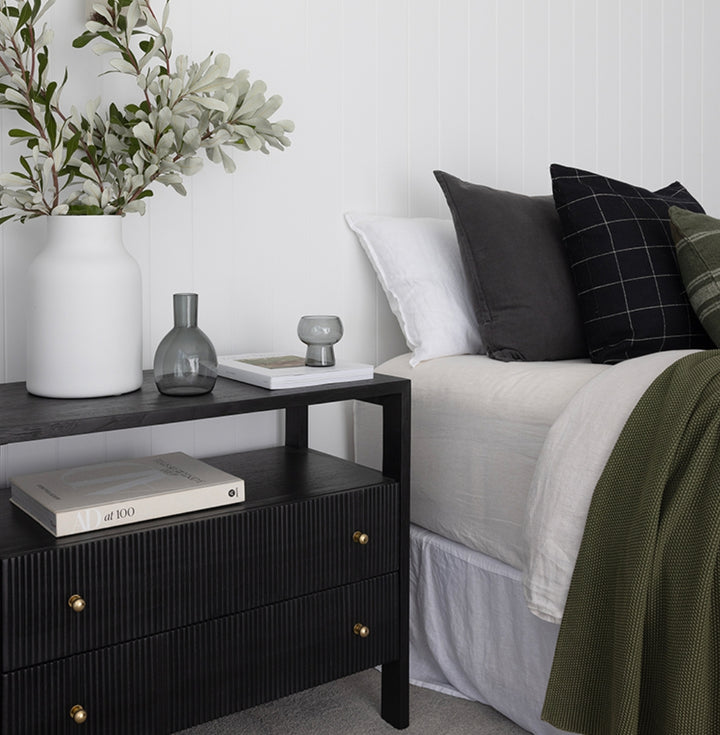 Aubrey Nightstand in Black