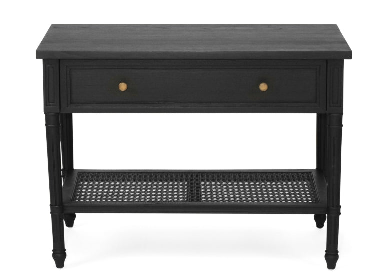 Coralie Nightstand in Black - 90cm