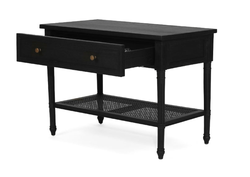 Coralie Nightstand in Black - 90cm