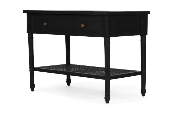 Coralie Nightstand in Black - 90cm