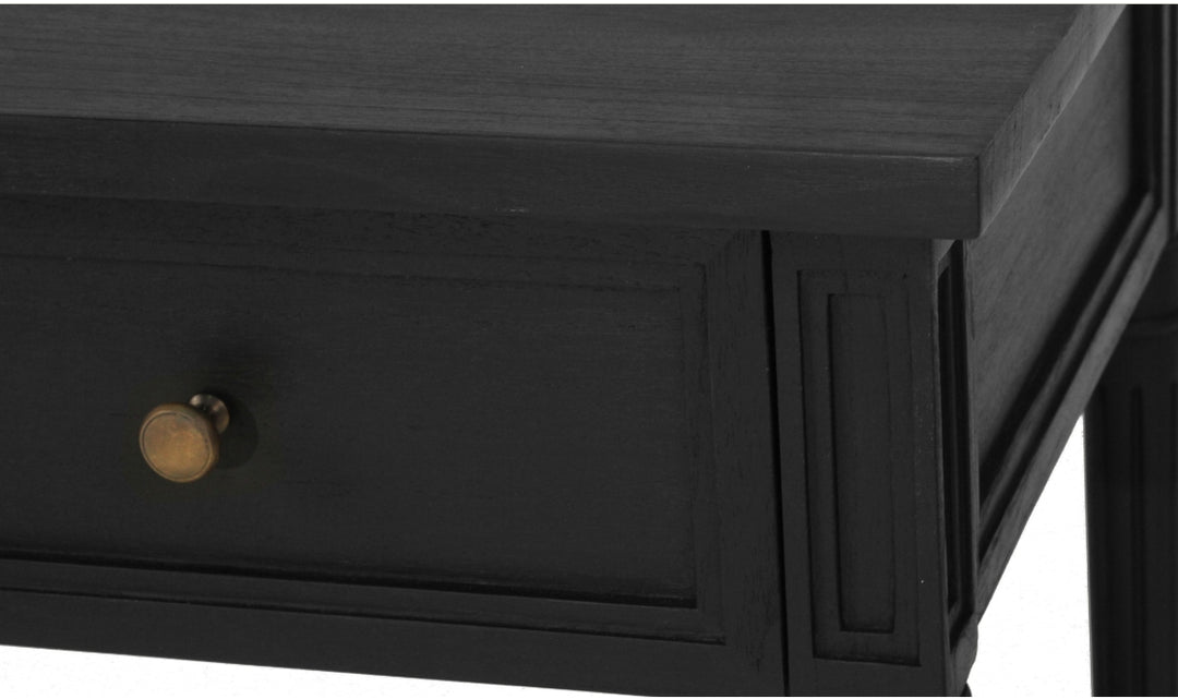 Coralie Nightstand in Black - 90cm