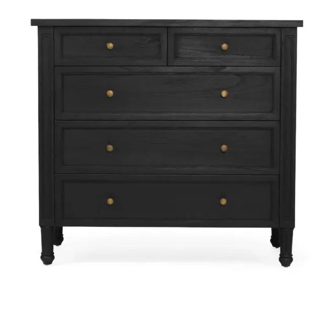 Coralie Tallboy in Black Rustic Charm Interiors
