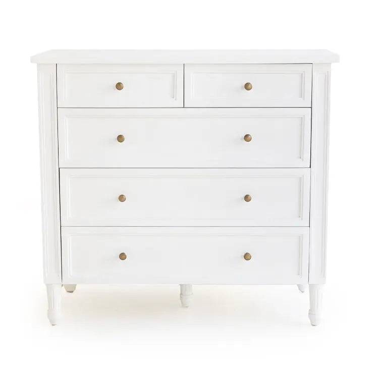 Coralie Tallboy in White Rustic Charm Interiors