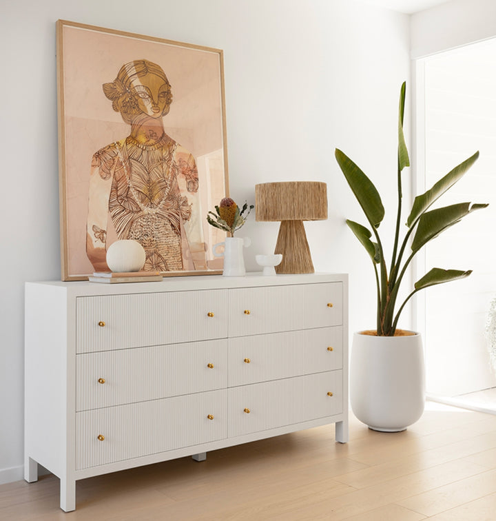 Aubrey Chest of Drawers in White