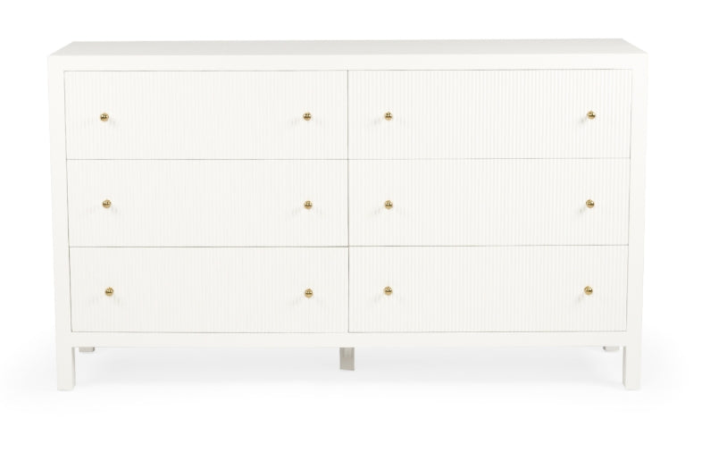 Aubrey Chest of Drawers in White