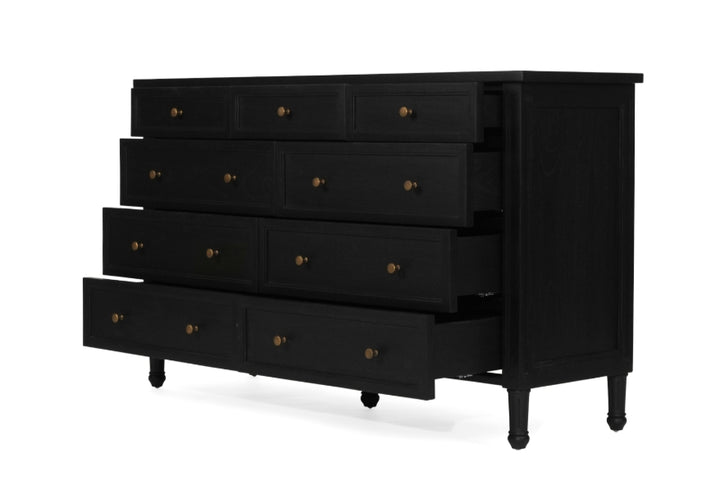 Coralie Chest of Drawers in Black
