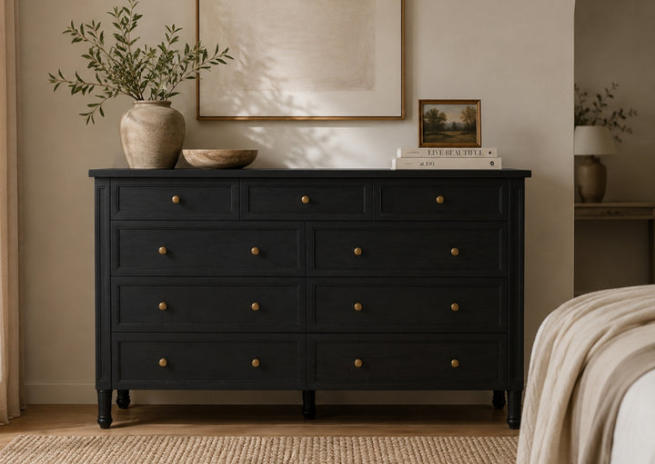 Coralie Chest of Drawers in Black