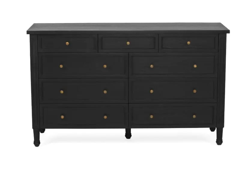 Coralie Chest of Drawers in Black Rustic Charm Interiors
