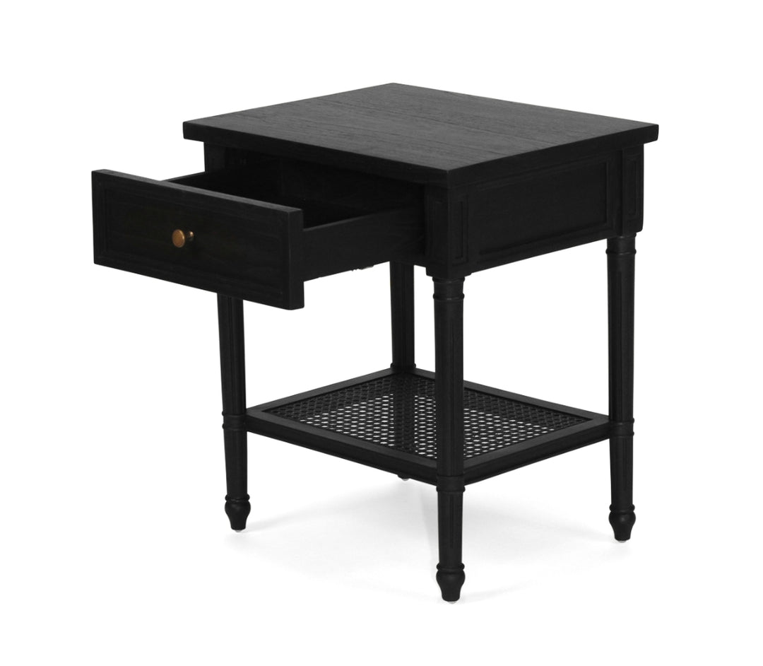Coralie Bedside in Black