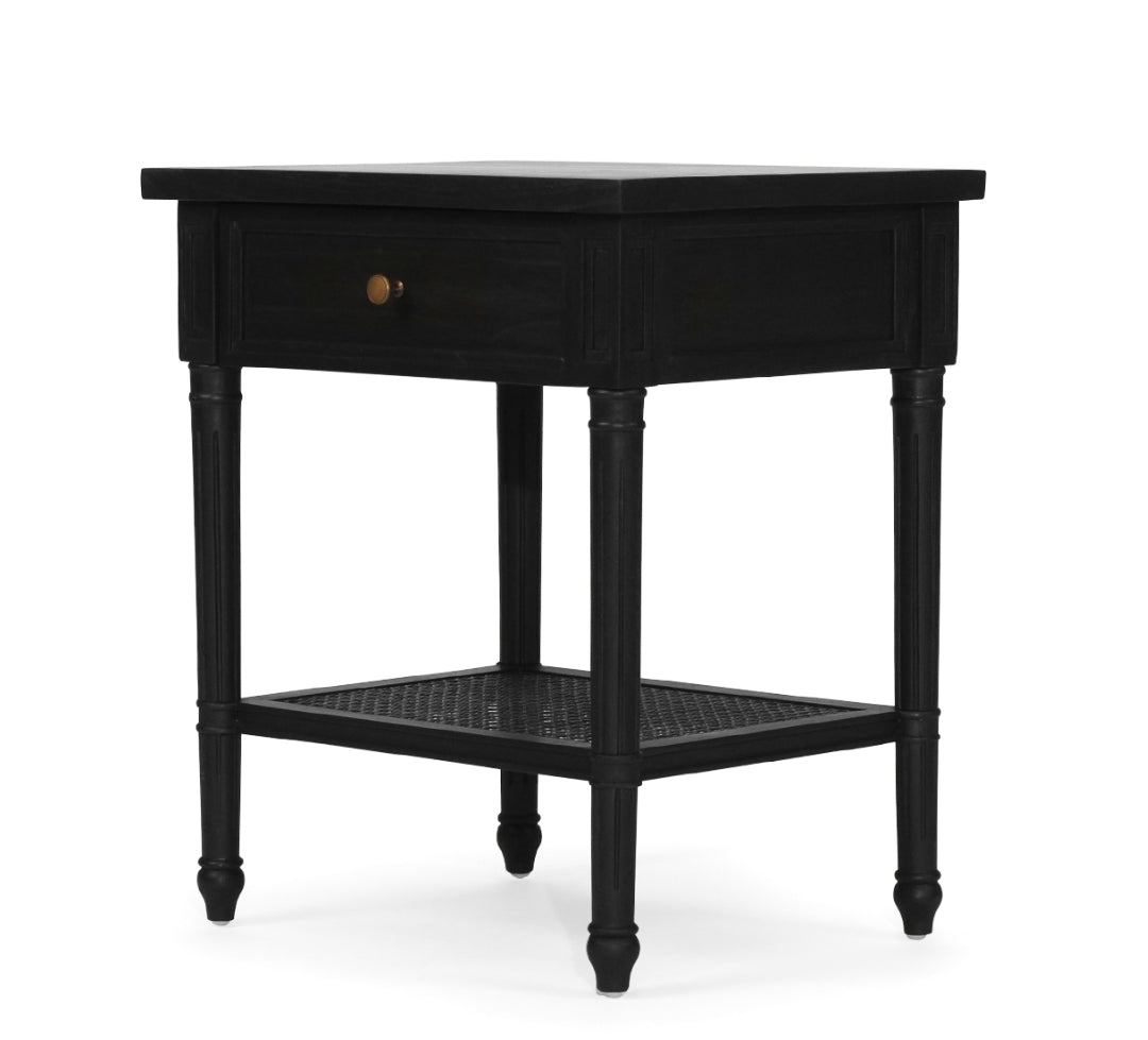 Coralie Bedside in Black