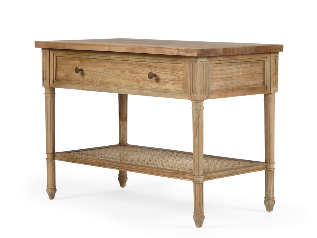 Coralie Nightstand in Weathered Oak
