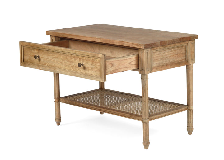 Coralie Nightstand in Weathered Oak