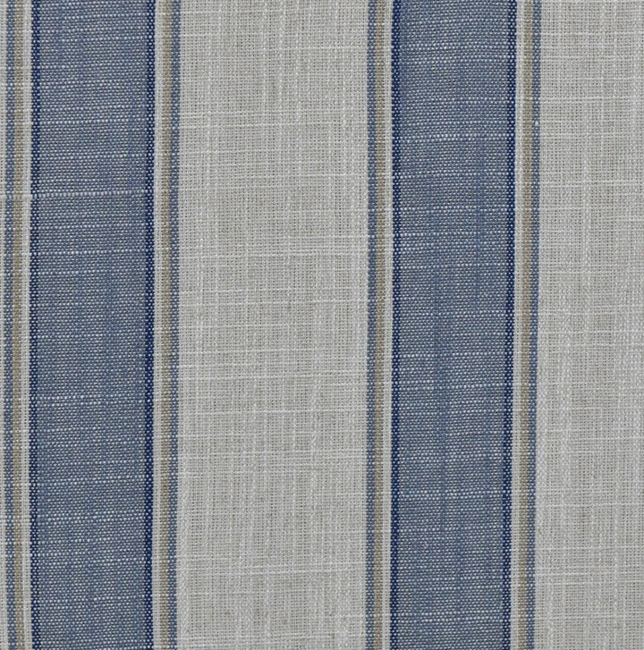 Claremont 3 Seater Chaise Sofa in Blue Stripe - Left