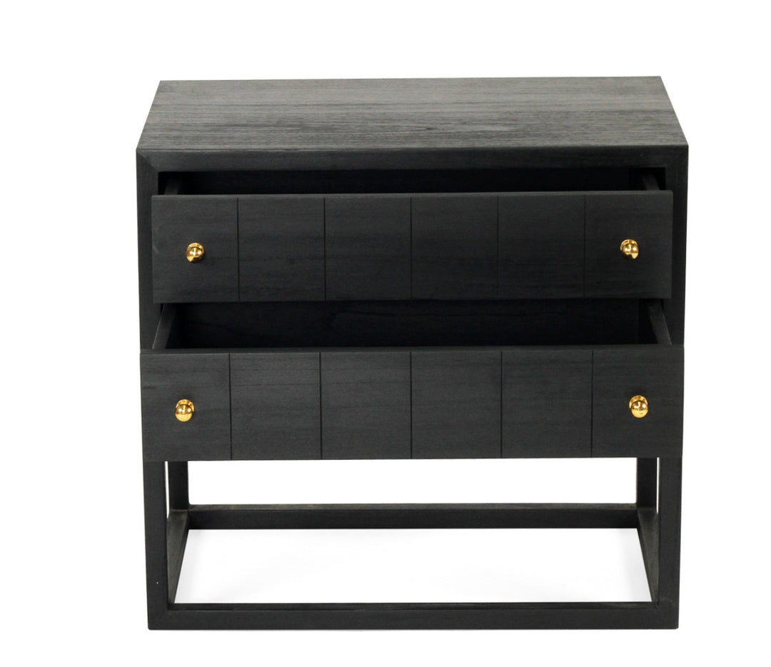 Huxley Bedside Table - Black
