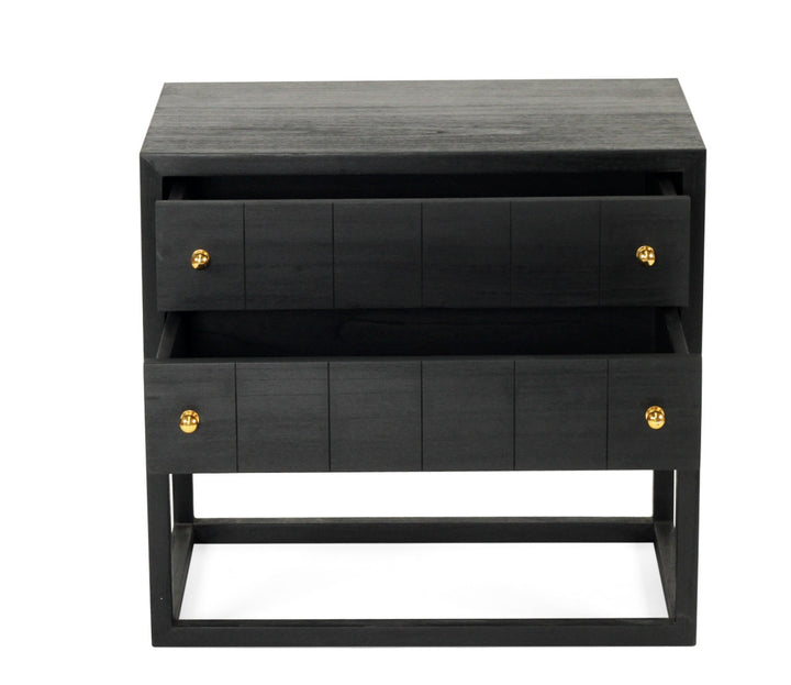 Huxley Bedside Table - Black