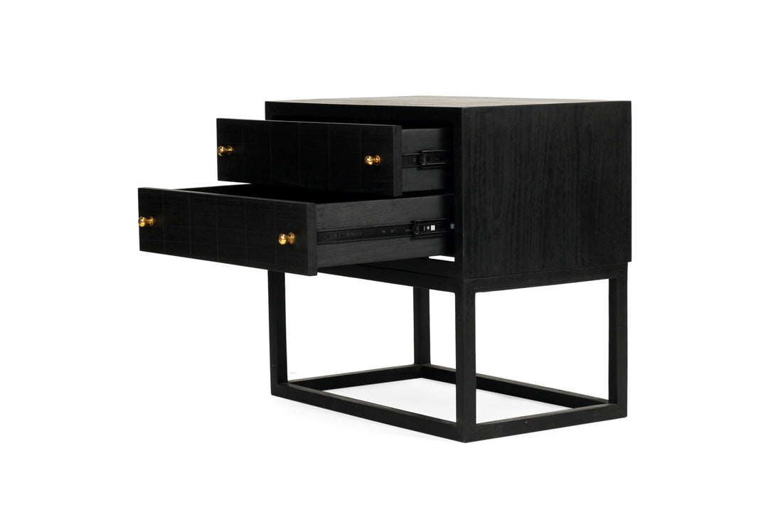 Huxley Bedside Table - Black