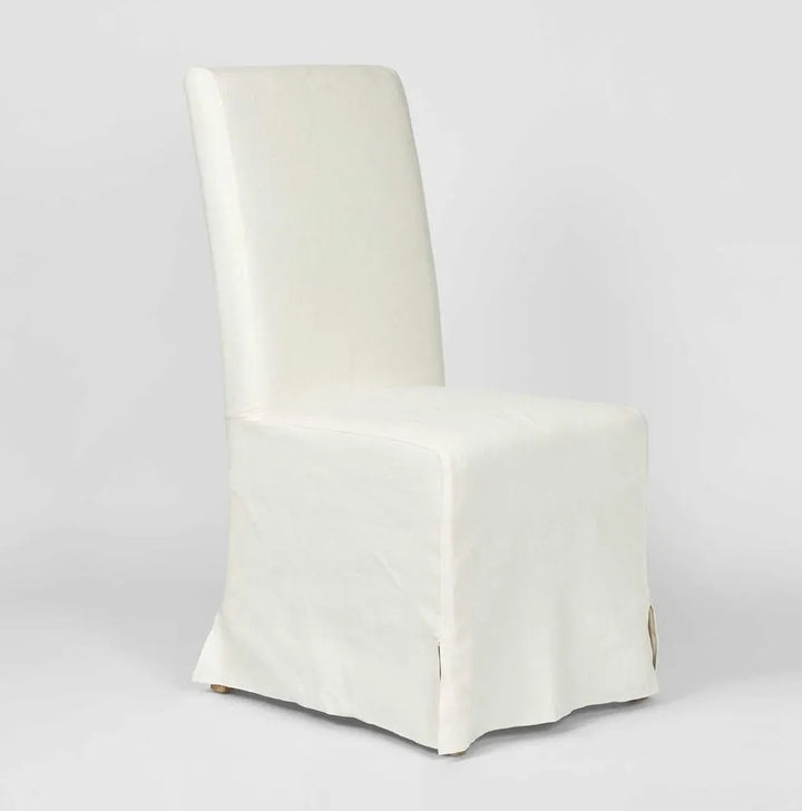 Romano Slip Covered Dining Chair - White