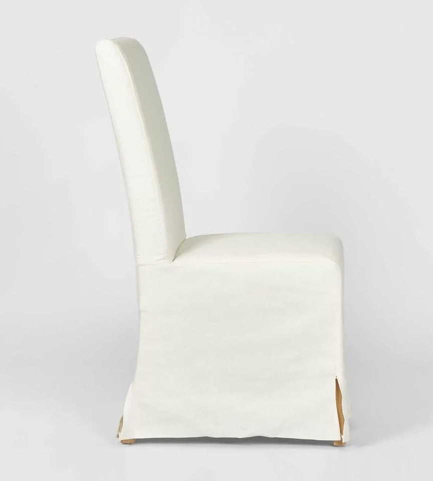 Romano Slip Covered Dining Chair - White