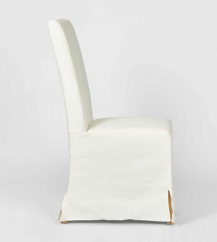 Romano Slip Covered Dining Chair - White