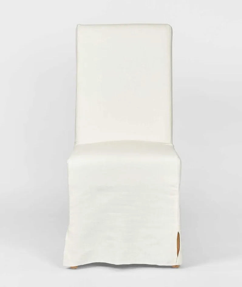 Romano Slip Covered Dining Chair - White