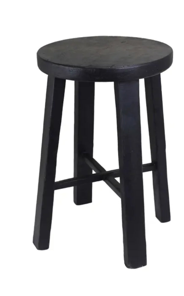 Paxton side table stool in Black