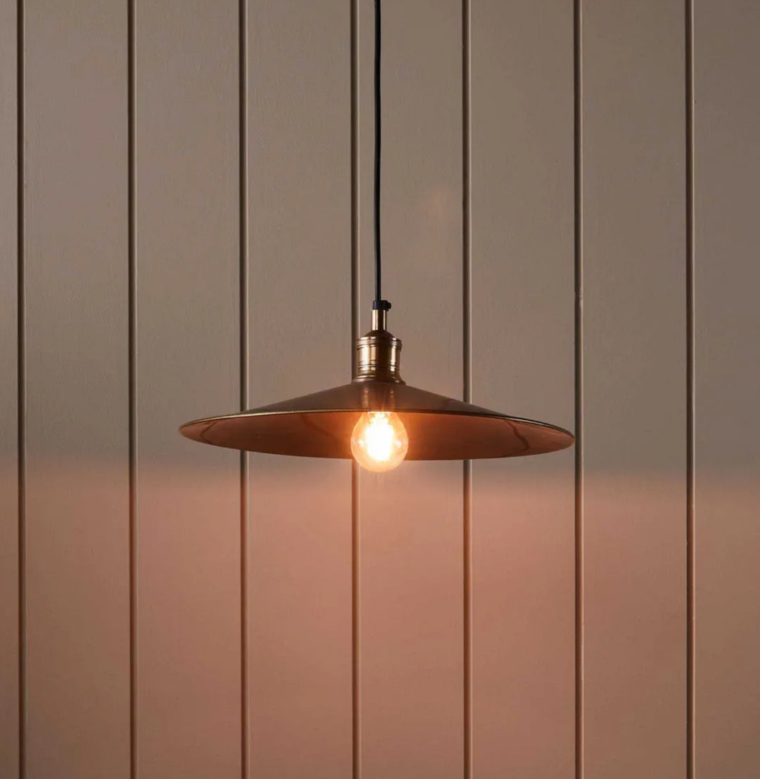 Bartlett Pendant in Antique Brass