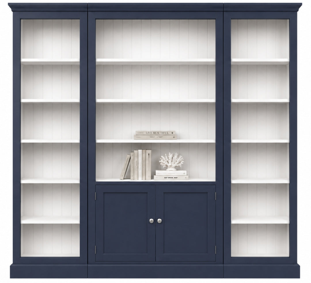 Claremont Bookcase - Navy & White - Archive Sale
