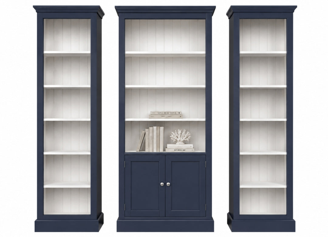 Claremont Bookcase - Navy & White - Archive Sale