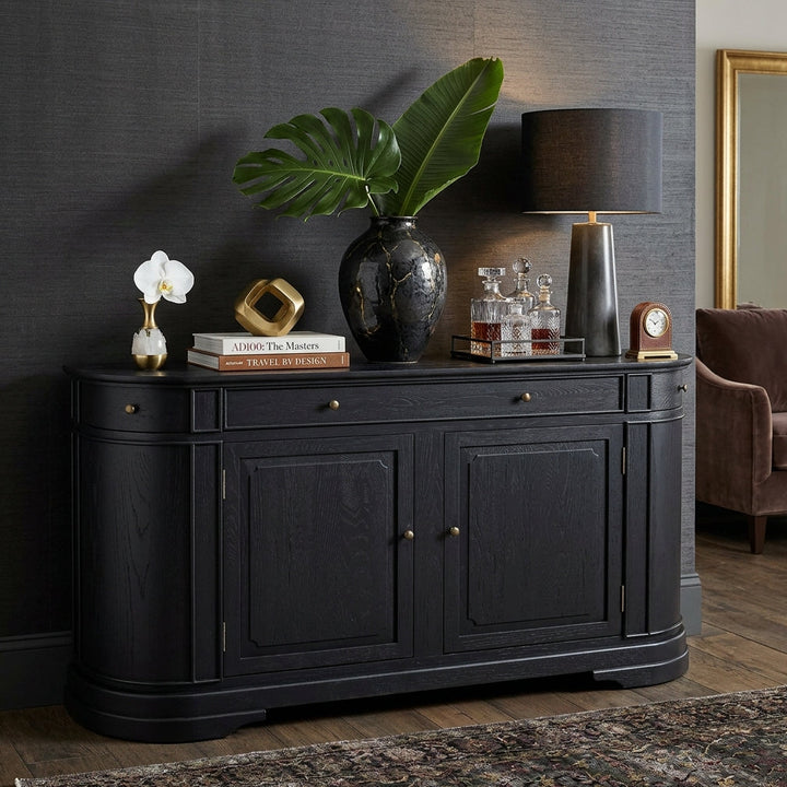 Williams Sideboard in Black Rustic Charm Interiors{{product category}}