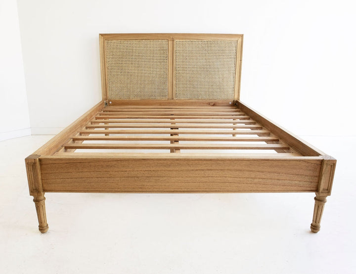 Coralie Bed with low bedfoot in Natural -Super King