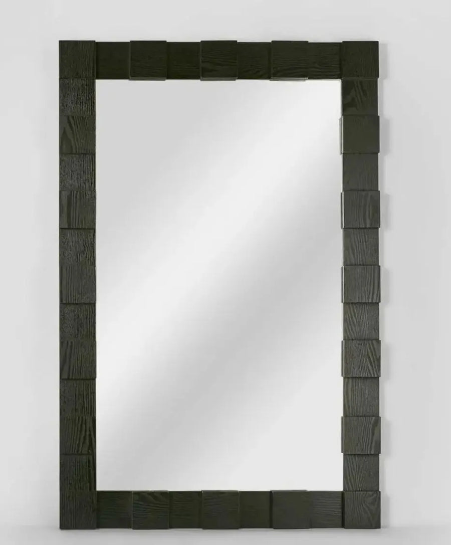 Oaks Mirror - Black Rustic Charm Interiors
