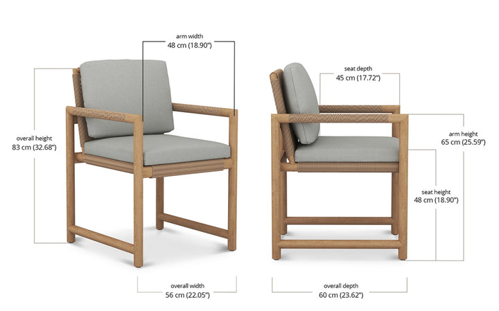 Noosa Outdoor Dining Armchair