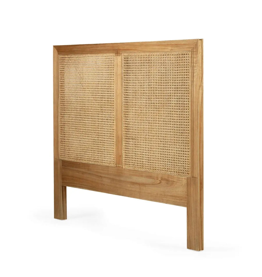 Coralie Bedhead in Natural -Queen Rustic Charm Interiors