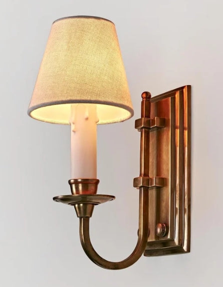 Charleston Sconce in Antique Brass Rustic Charm Interiors{{product category}}