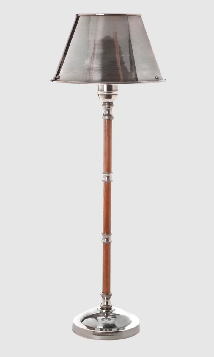 Brentwood Lamp in Antique Silver