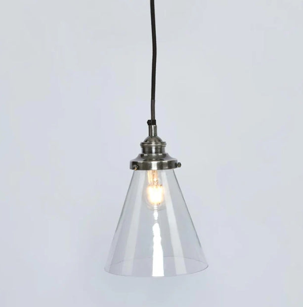 Glasden Glass Pendant - Small - Clear Glass