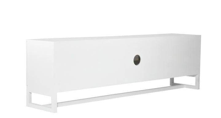 Denver TV Entertainment Unit in White- 4 Door