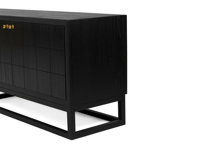 Huxley TV Entertainment Unit in Black - 6 Door